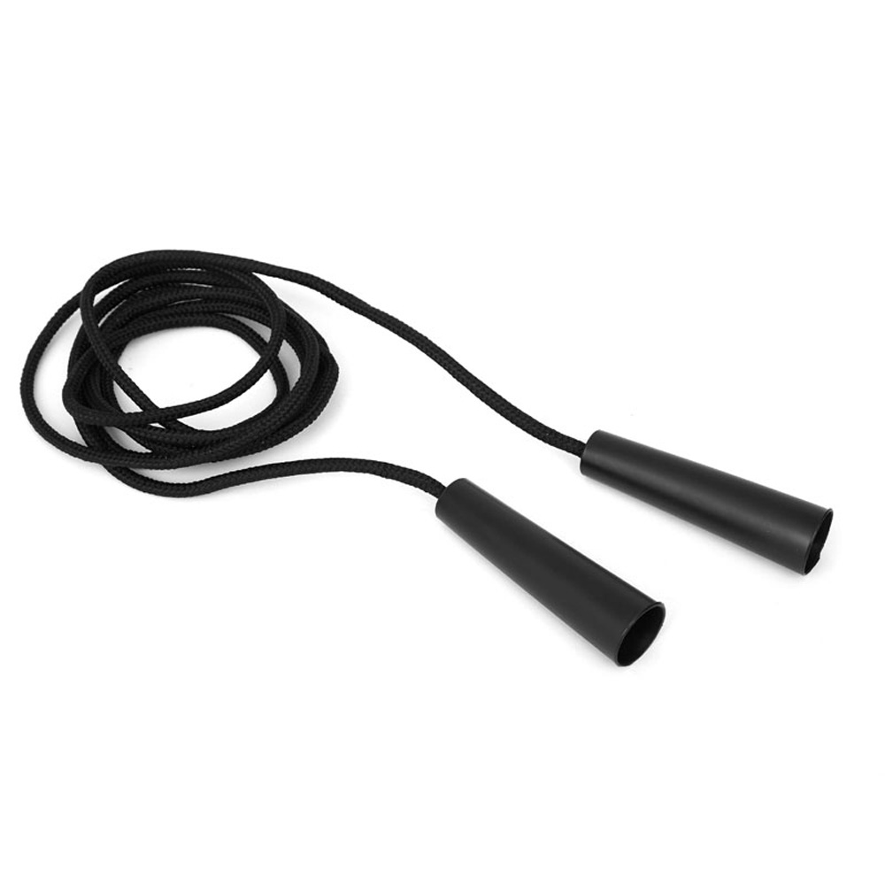 Cuerda para saltar Jive fitness con mangos ergonómicos color negro.