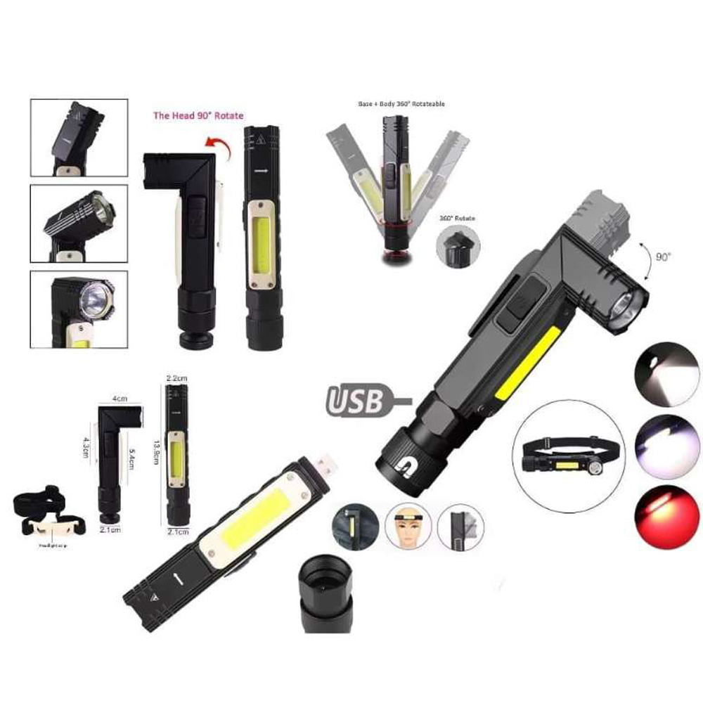 Linterna Magnética Titan USB recargable