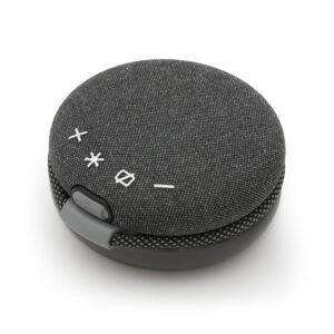 Parlante Bluetooth FULLMOON portátil con recubrimiento de tela.