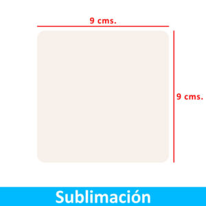 Posavaso acrílico blanco sublimable cuadrado SquarePro CBV402 pack 50