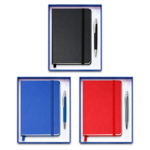 KIT65 con bolígrafo y libreta en estuche premium