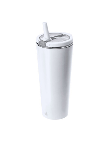 Vaso térmico calten en color blanco
