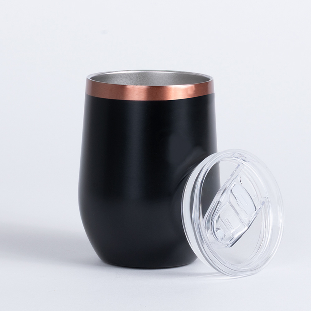 Vaso Térmico Leeds negro encobrizado de acero inoxidable 350cc