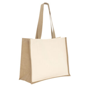 Bolsa Yari de algodón y yute laminado