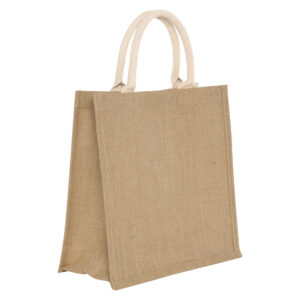 Bolsa Yeye de yute laminado con fuelle