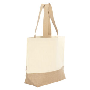 Bolsa Yona de algodón y yute laminado