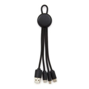 Cable 3 en 1 Versal con conectores USB A, Tipo C, Lightning y Micro USB
