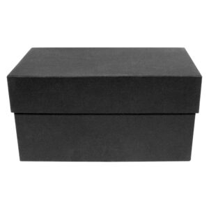 Caja de Cartón Premium Black Kraft Mediana color negro mate