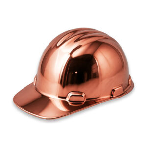 Casco Minero Encobrizado de Zamak color cobre
