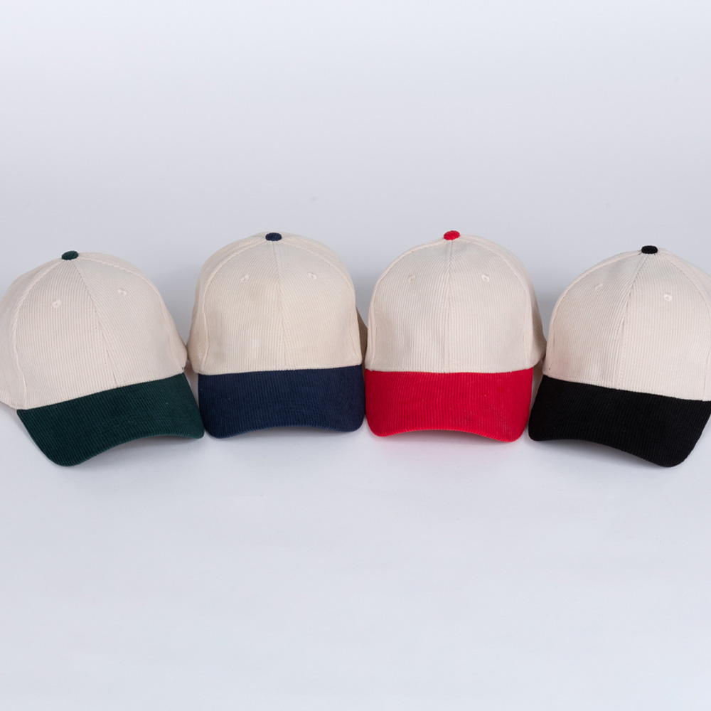 Gorro Jockey Cotelé Deluxe de algodón pana