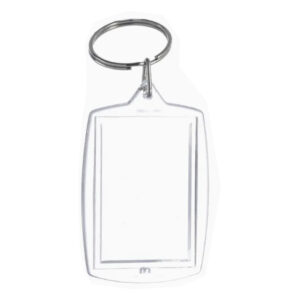 Llavero Transparente para Foto Rectangular Personalizable
