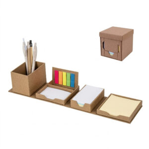 Memo Set Cubo Ecológico con post-it y notas adhesivas