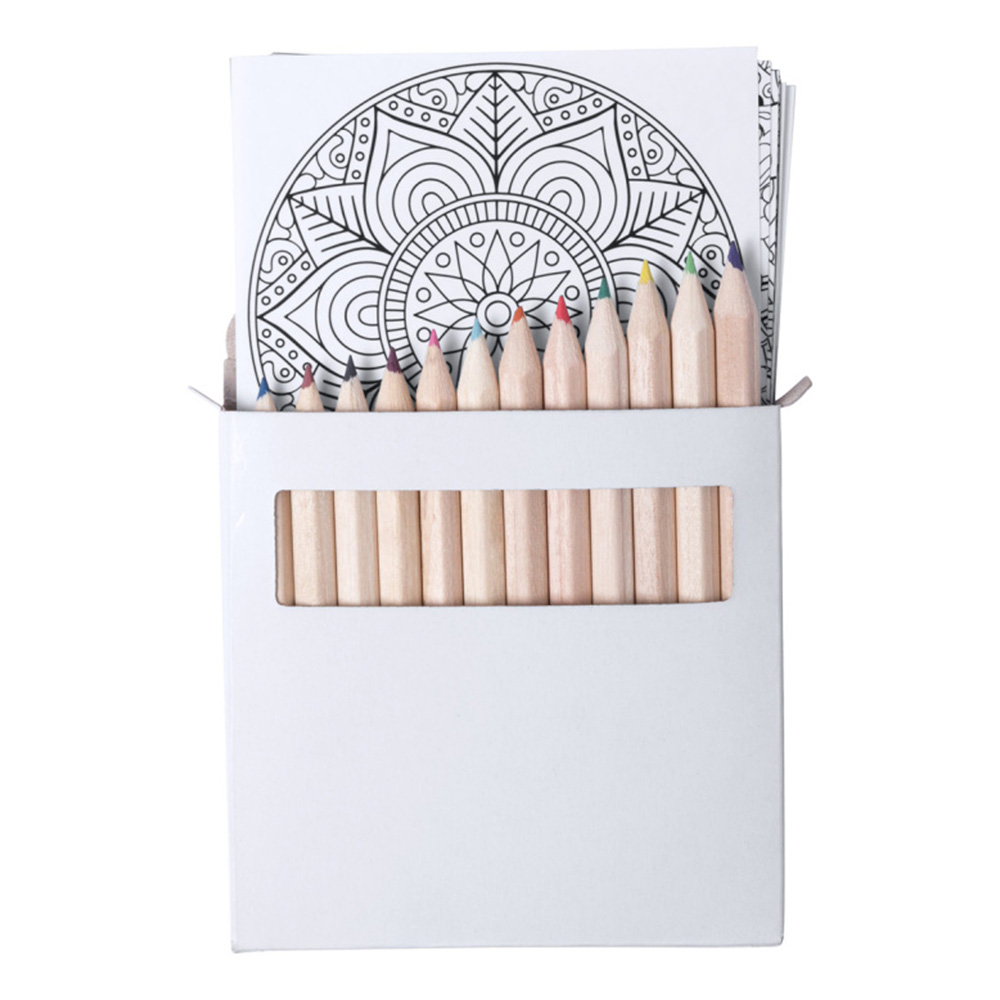 Set Creativo Mandala con lápices de colores y láminas para colorear