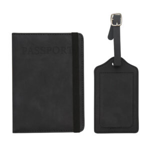 Set de Viaje Volare con porta pasaporte y etiqueta