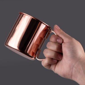 Tazón Metálico Encobrizado Copper Mug 500 ml color cobre