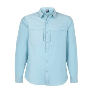 Camisa Salvia Hombre disponible en color celeste claro y taupe para uniformes corporativos