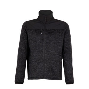 Chaqueta Knit Fleece Softshell para hombre con bolsillos seguros y resistencia al agua