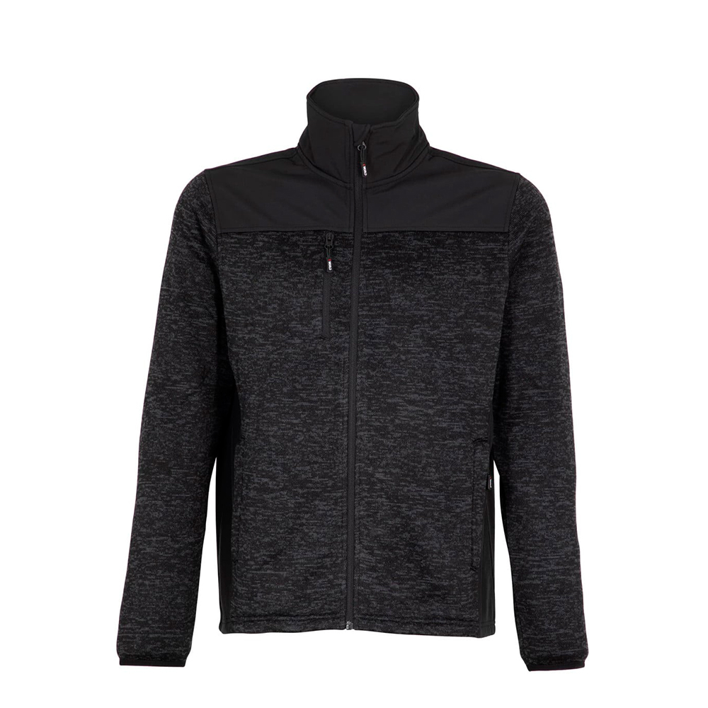 Chaqueta Knit Fleece Softshell para hombre con bolsillos seguros y resistencia al agua
