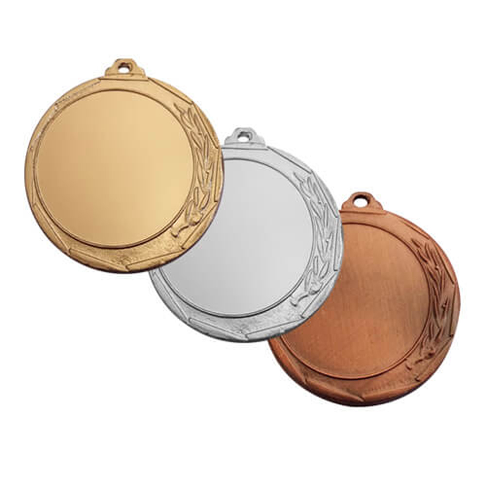 Medalla Honor C06 de 32 mm con diseño de hojas de trigo
