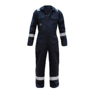 Overol Ignífugo Antiestático Technic Hombre color azul confeccionado en 100% algodón para trabajos industriales.