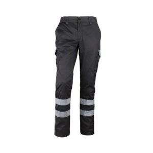 Pantalón Cargo Gabardina Bicolor para hombre con cintas reflectivas