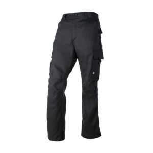 Pantalón Cargo Gabardina Hombre para uniforme de trabajo disponible en negro, gris y azul.