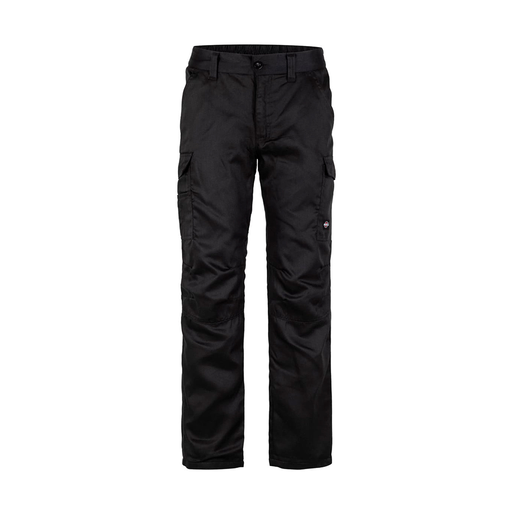 Pantalón Cargo Gabardina con forro polar para hombre disponible en negro y azul para uniforme corporativo.