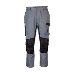 Pantalón Expert Hombre disponible en Gris/Negro y Azul/Azul Índigo para uniforme corporativo y de trabajo.