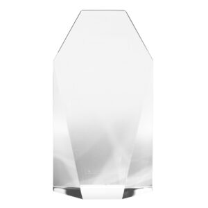 Trofeo Crystal Winner III de vidrio facetado símil cristal