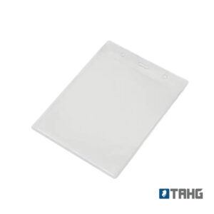 Lanyard Conference con porta credencial de PVC transparente para tarjetas verticales de hasta 12 x 9,8 cm.