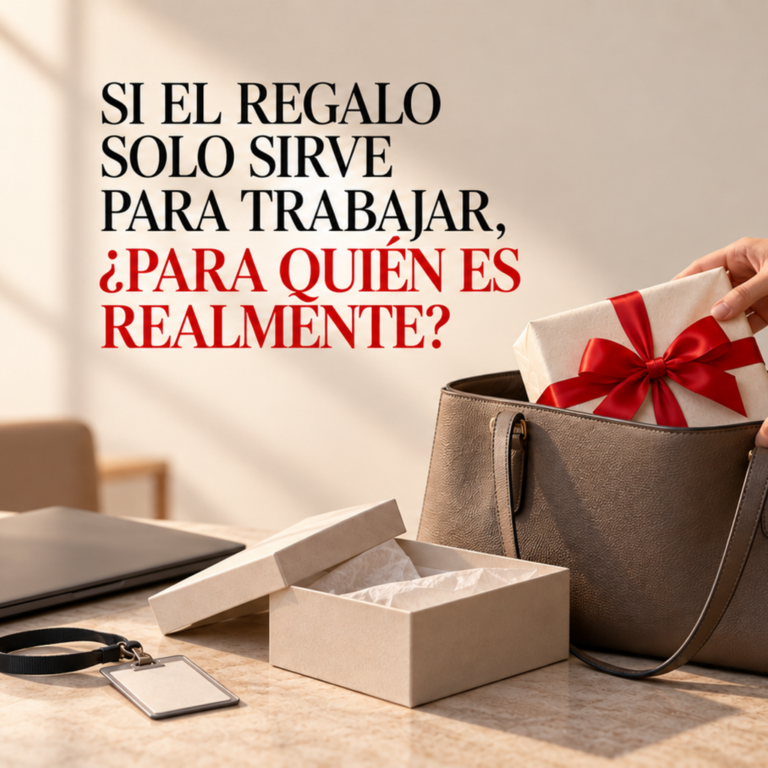 Si el regalo solo sirve para trabajar, ¿para quién es realmente?