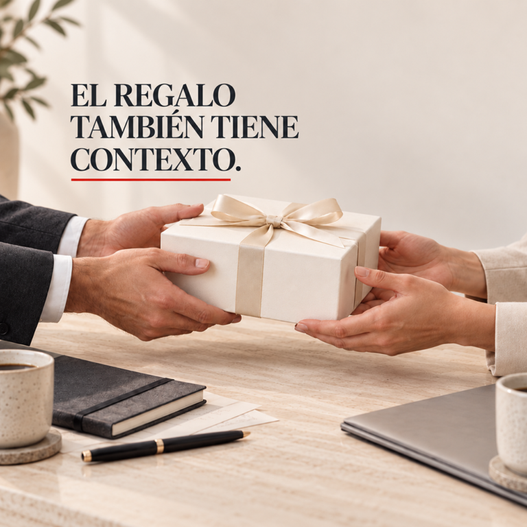 El regalo también tiene contexto