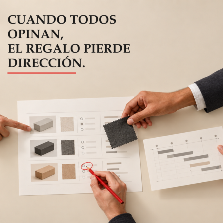 Cuando todos opinan, el regalo pierde dirección