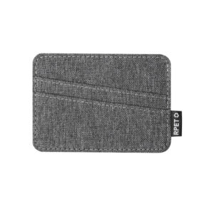 Tarjetero Blocard RFID de poliéster RPET con 5 compartimentos para tarjetas, credenciales, identificación y billetes.